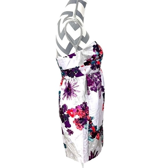NWT - Tibi Strapless Floral Silk & Wool-blend Runway Dress - Size 0 - Picture 8 of 13